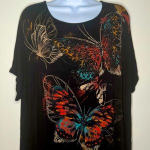 Black Butterfly Tee